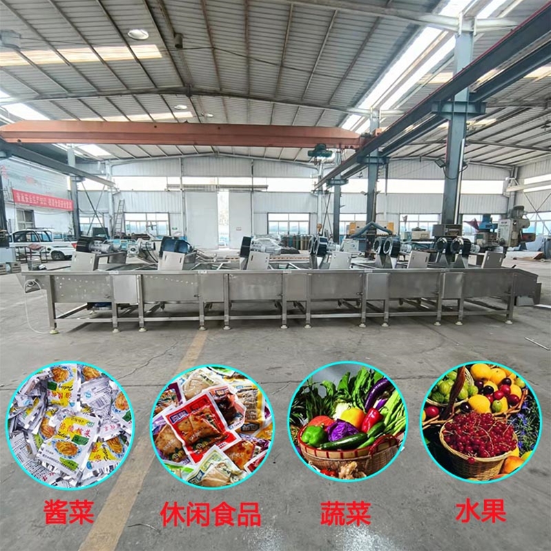  大型蔬菜震動瀝水風(fēng)干機(jī) 多功能果蔬清洗風(fēng)干線