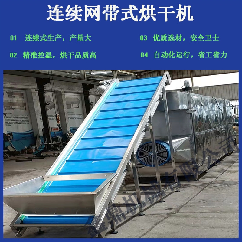 藥品化工工業(yè)網(wǎng)帶式烘干設(shè)備